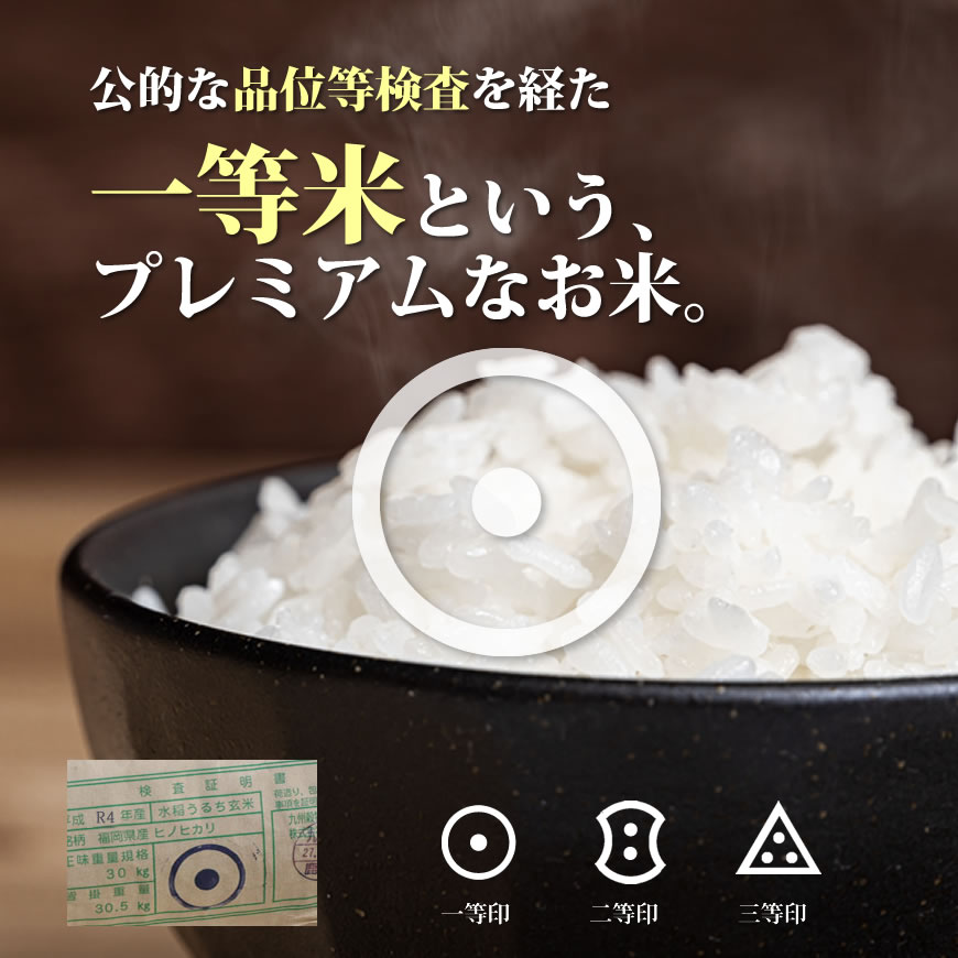 美味しい30kg 九州の美味しい新米ヒノヒカリ☆2023 - 米/穀物