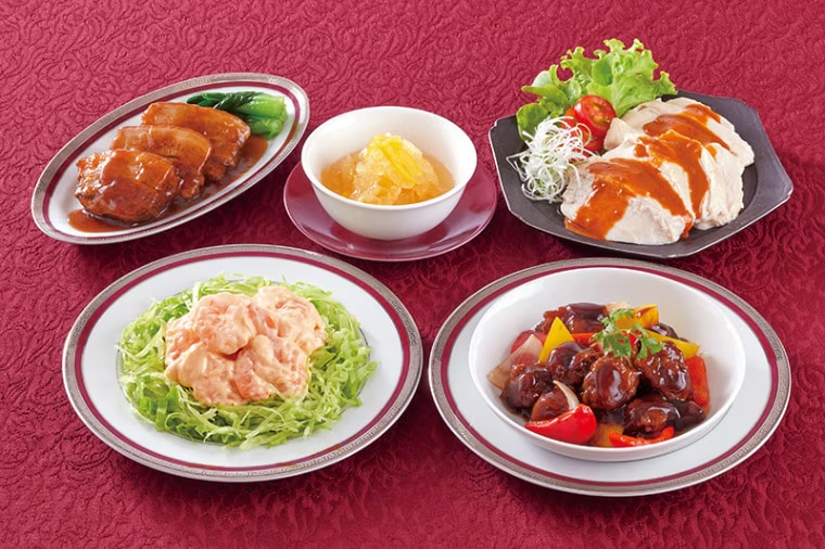 -桃花林-惣菜詰め合わせ蓮華