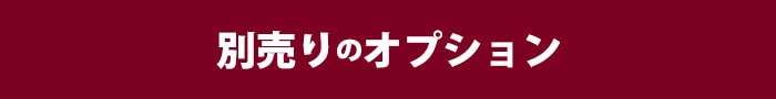 別売りのオプション紹介