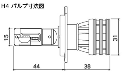 LEDإåɥХ H4 6200K