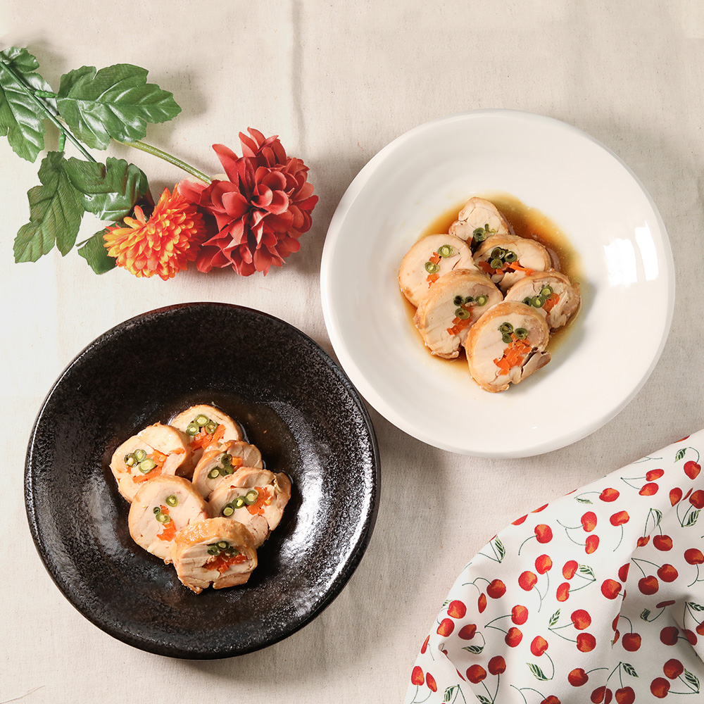 まるプレート(ブラック×ホワイト) YAMATSU STANDARD25cm 大皿 メイン皿 ディナー皿 丸皿 プレート 皿