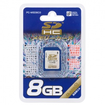 SDHC꡼ 8GB Class10PC-MSD8C0 01-3701