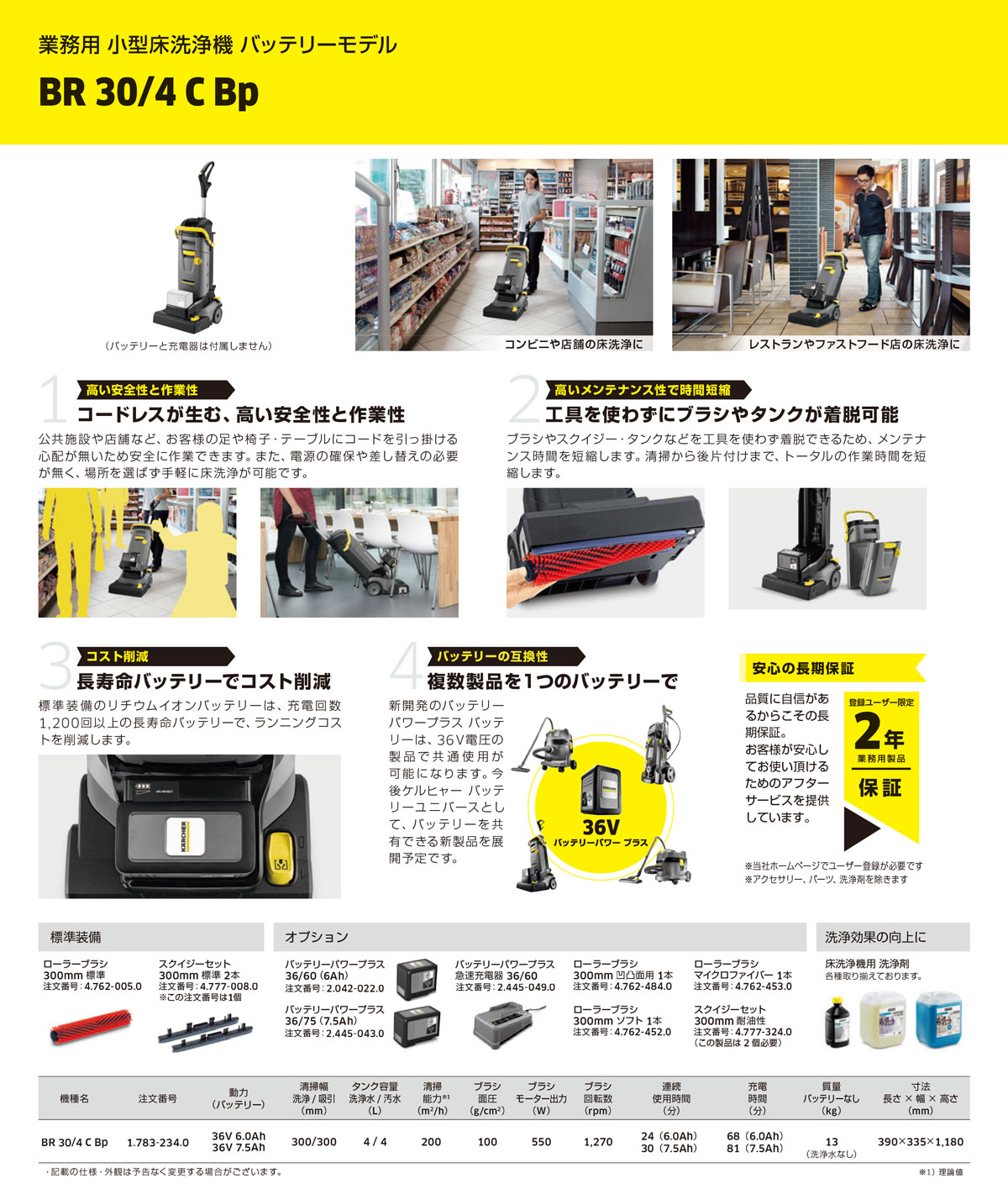 ケルヒャー床洗浄機BR30/4 C BP商品カタログ画像2