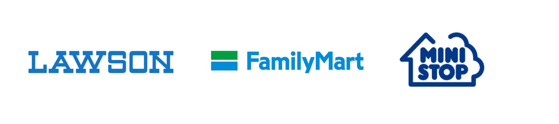 LAWSON・Family Mart・サークルK・サンクス・Daily・ヤマザキデイリーストア・MINI STOP
