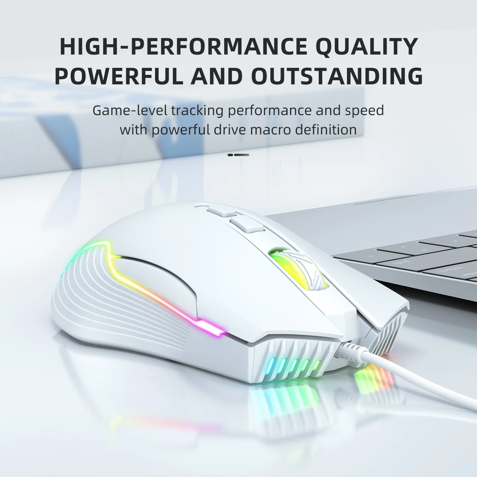 ONIKUMAGAMING CW905 6400 DPI Wired Gaming Mouse with Breathing LED ...