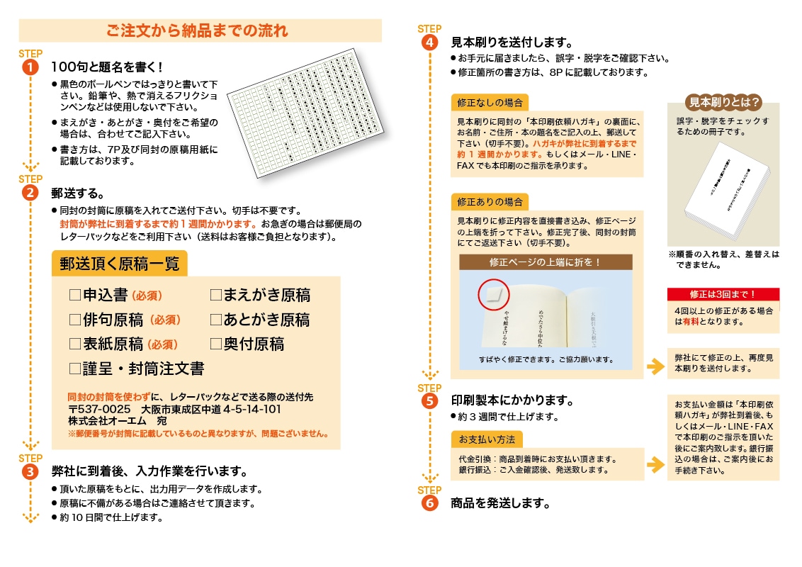 100句で俳句集 カバー付き文庫本タイプ＜100句掲載句集、2句立/ページ