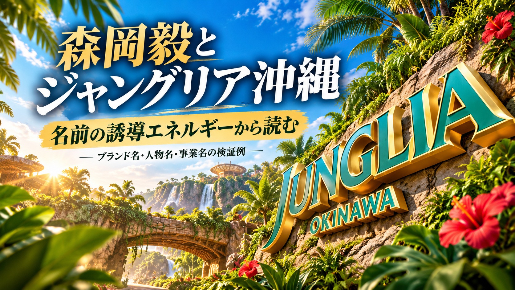 森岡毅・刀・ジャングリア沖縄 誘導エネルギー特集