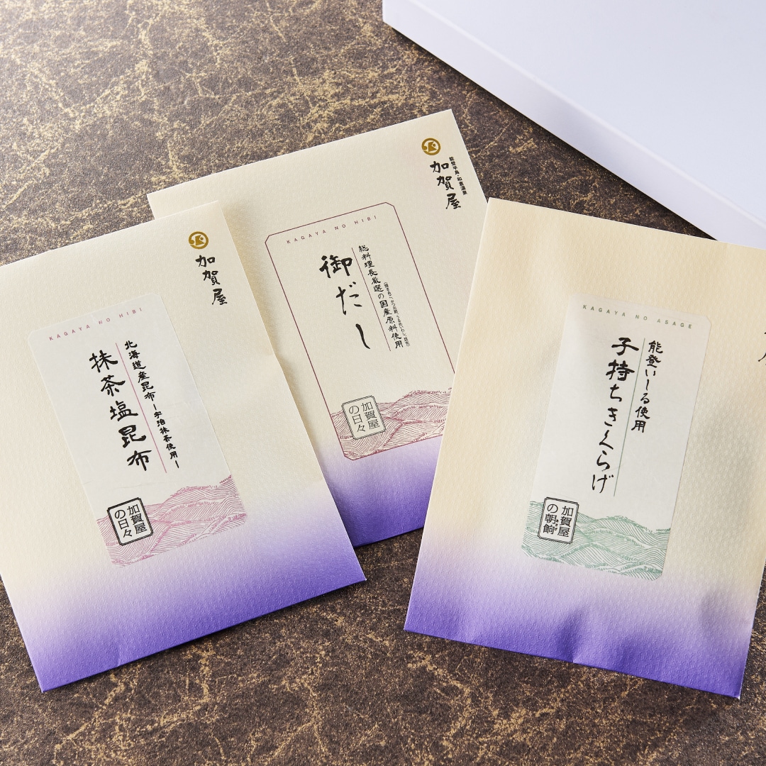 画像：【送料込】加賀屋のひととき　だし茶漬け3点セット