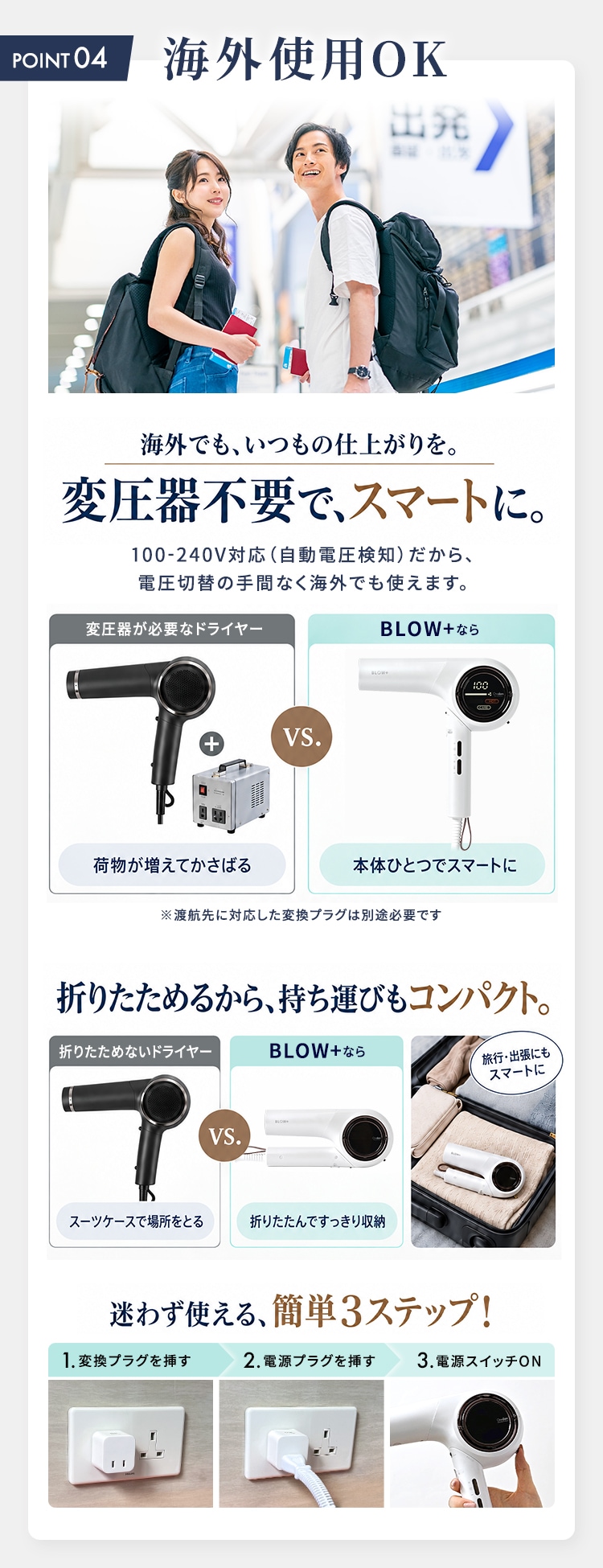 一般用】ワンダム プラズマケア ヘアドライヤー BLOW+ HBD-702F