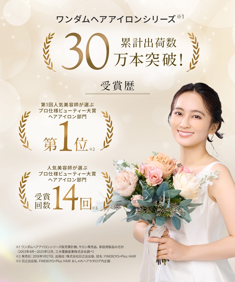 一般用】ワンダム シルキーブラックヘアアイロン The PREMIUM AHI-253C
