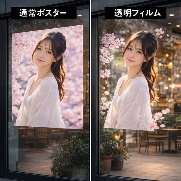 透明フィルム印刷