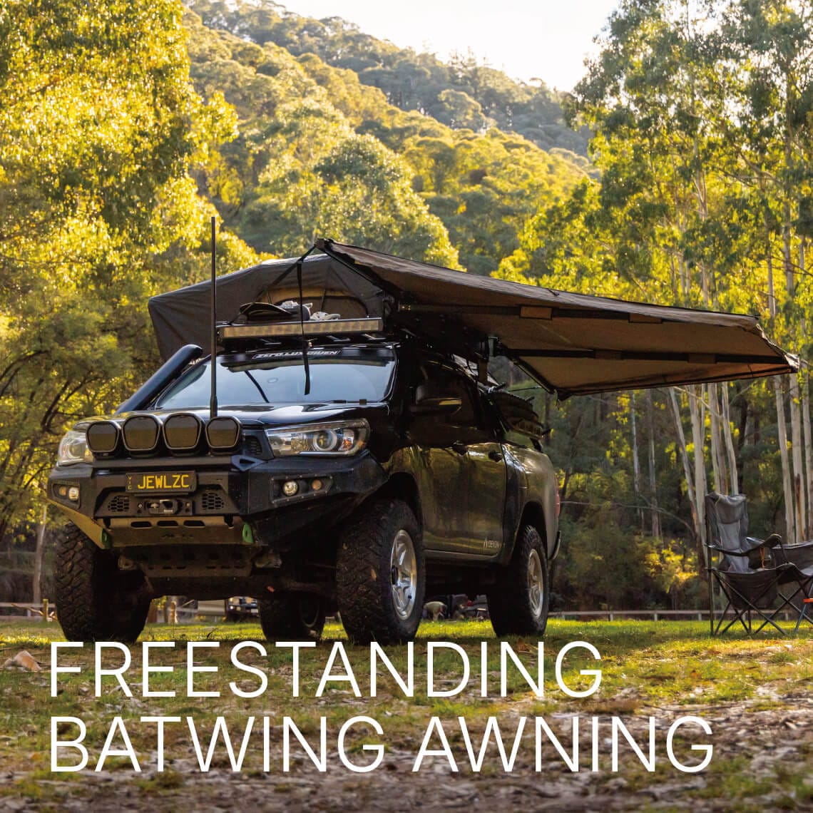 FREESTANDING BATWING AWNING