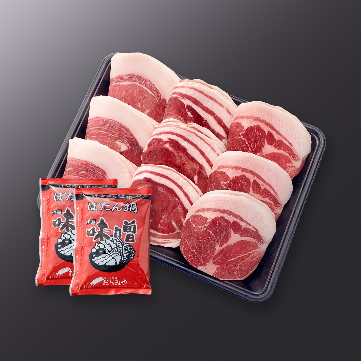 国産天然猪⾁ ぼたん鍋特選花盛りセット