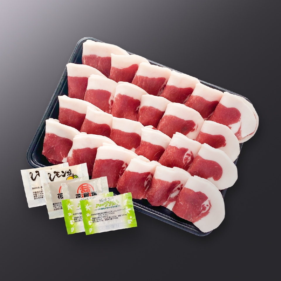 国産天然猪⾁ 焼ぼん鍋 ロースセット