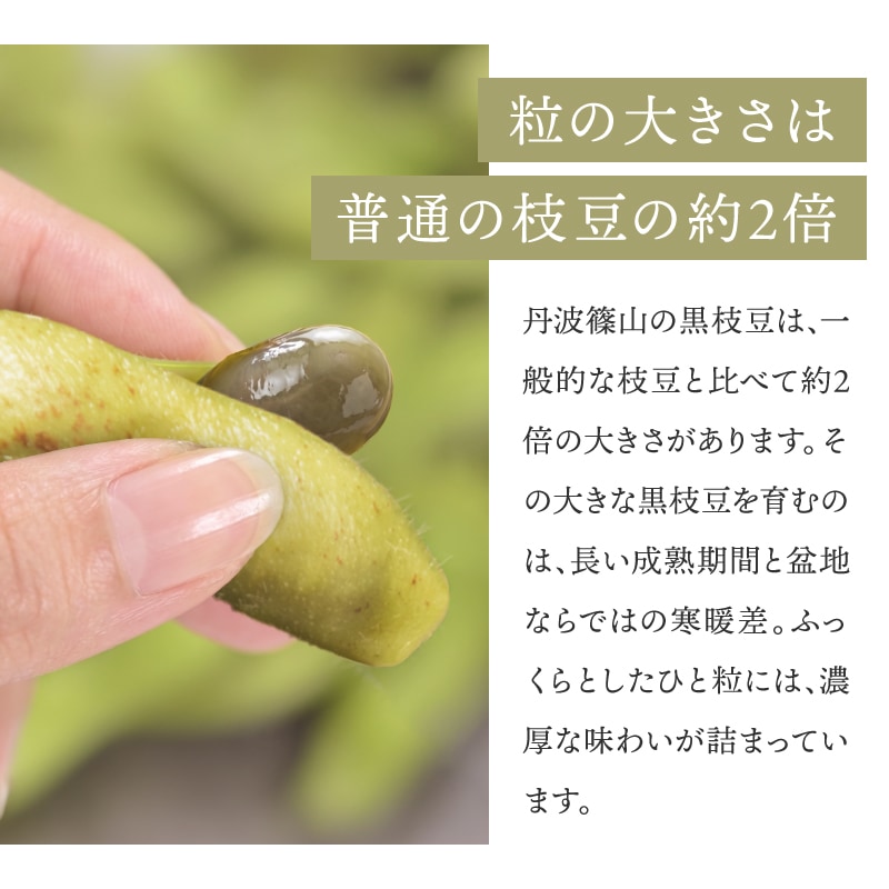 大きさは枝豆の2倍
