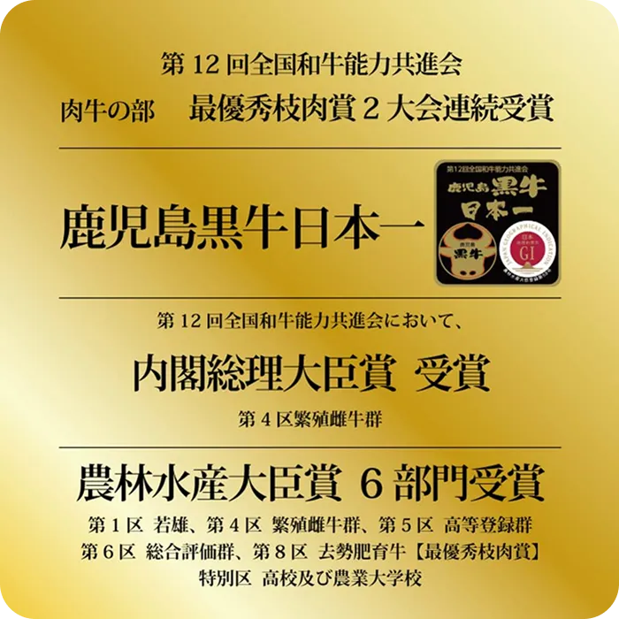 最高級のおいしさを持つ鹿児島黒牛
