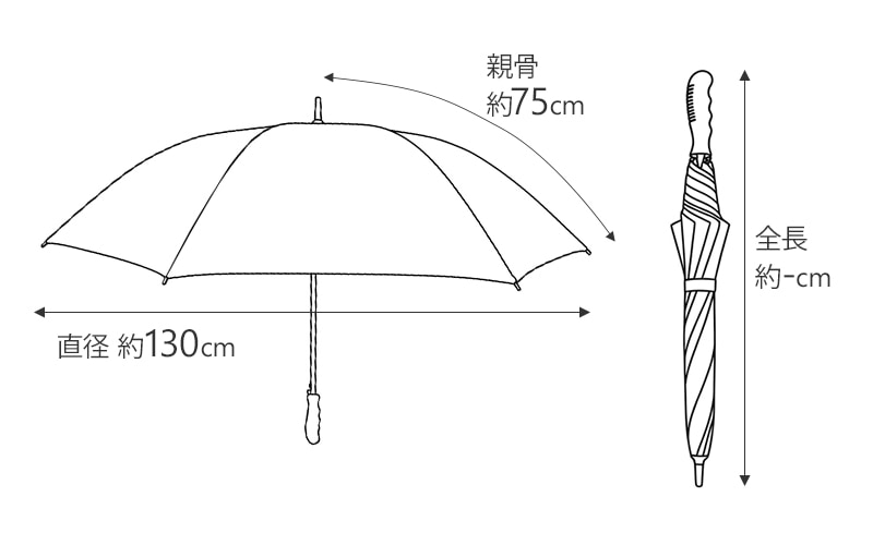 MJ ゴルフ傘 75 赤白 or 青白 or 黒白 90本セット (3c/s)｜卸スタジアム