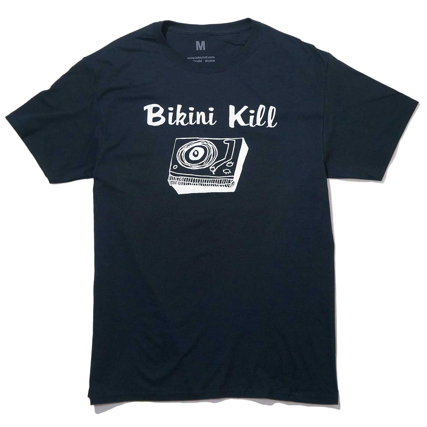 BIKINI KILL ビキニ・キル Tシャツ Record Player-Black