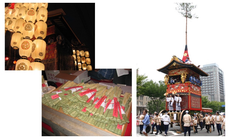 祇園祭ちまきとお菓子セット：おたべオンラインショップ オリジナルアマビエ様 ステッカー付き！