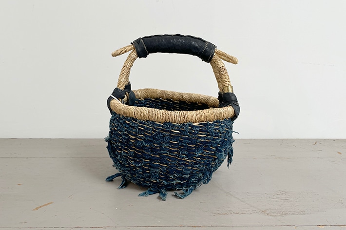 biga Bolga Basket かごバッグ NEW!［ biga ］ Bolga basket ロンド インディゴ | biga | とんぱhanare