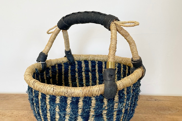 NEW!［ biga ］ Bolga basket ロンド インディゴ | 暮らしの道具,かご