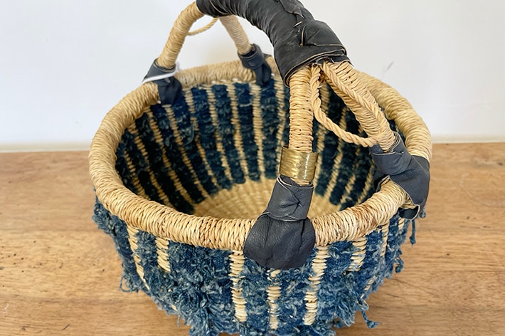 NEW!［ biga ］ Bolga basket ロンド インディゴ | 暮らしの道具,かご