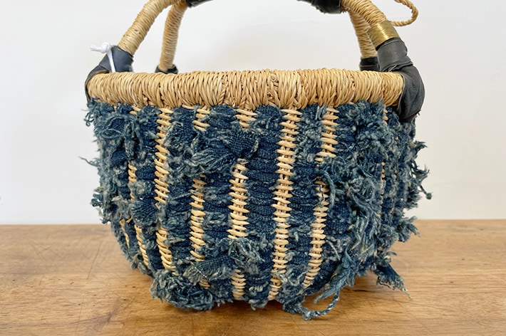 NEW!［ biga ］ Bolga basket ロンド インディゴ | 暮らしの道具,かご