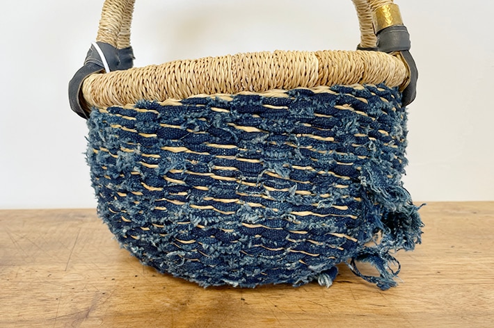 NEW!［ biga ］ Bolga basket ロンド インディゴ | 暮らしの道具,かご