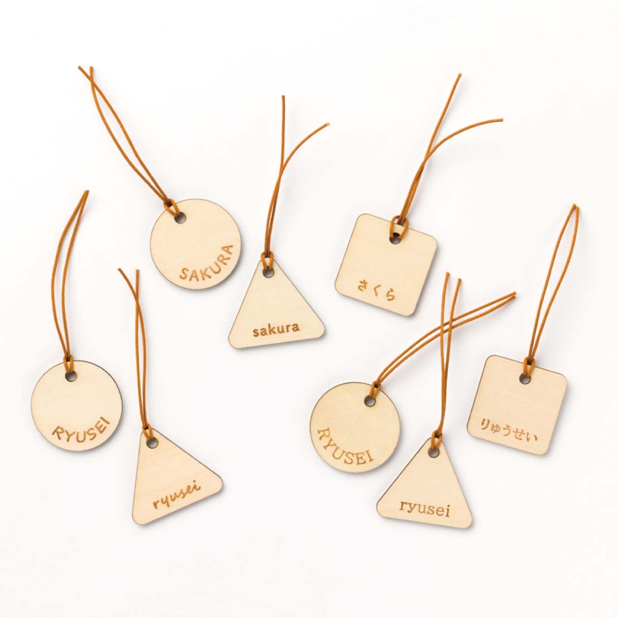 レーザー名入れ例の画像