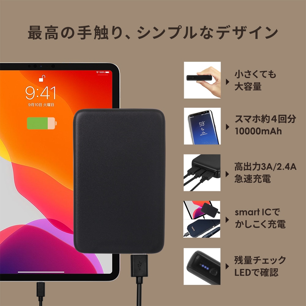 小型軽量モバイルバッテリー mah Usb Type C入出力 Usb Type A出力 Owl Lpb スマホ充電 モバイルバッテリー モバイルバッテリー 5001mah mah オウルテックダイレクト本店