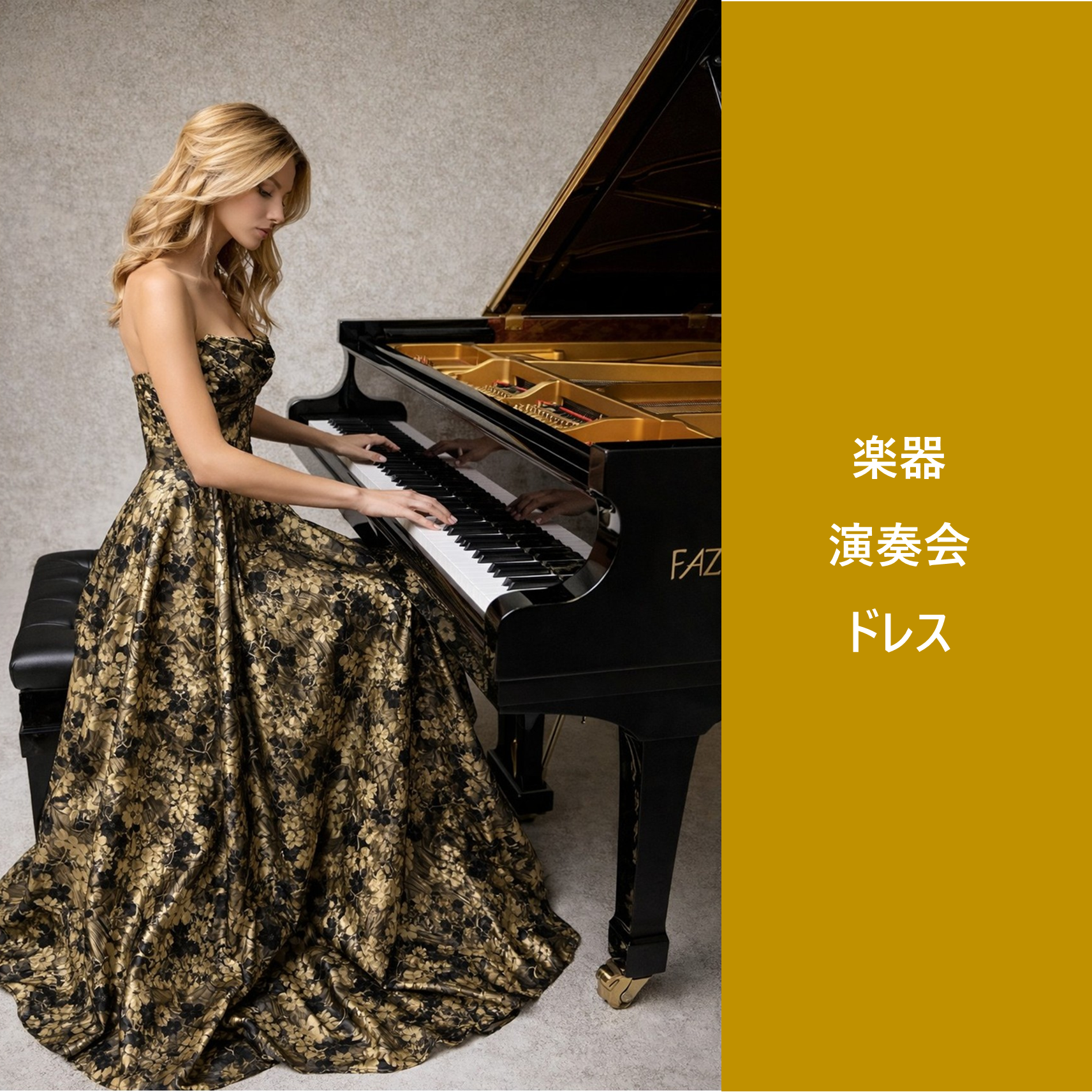 楽器演奏会ドレス