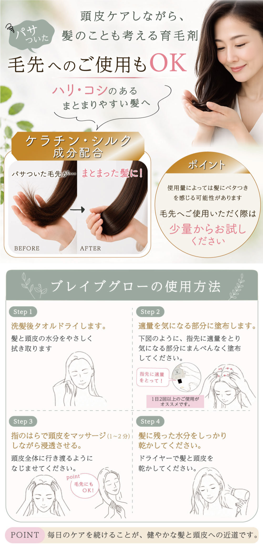 育毛剤 育毛ジェル 育毛剤ブレイブグロー