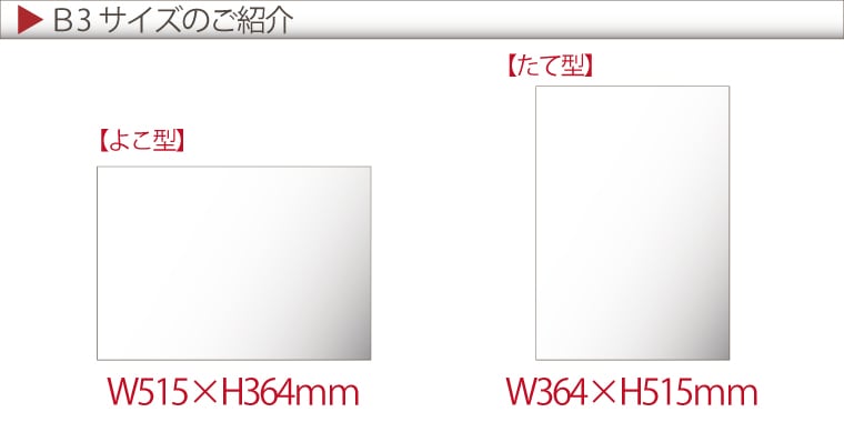 ポスター印刷【B3サイズ 515×364mm】（コート紙つやけし・フォト光沢