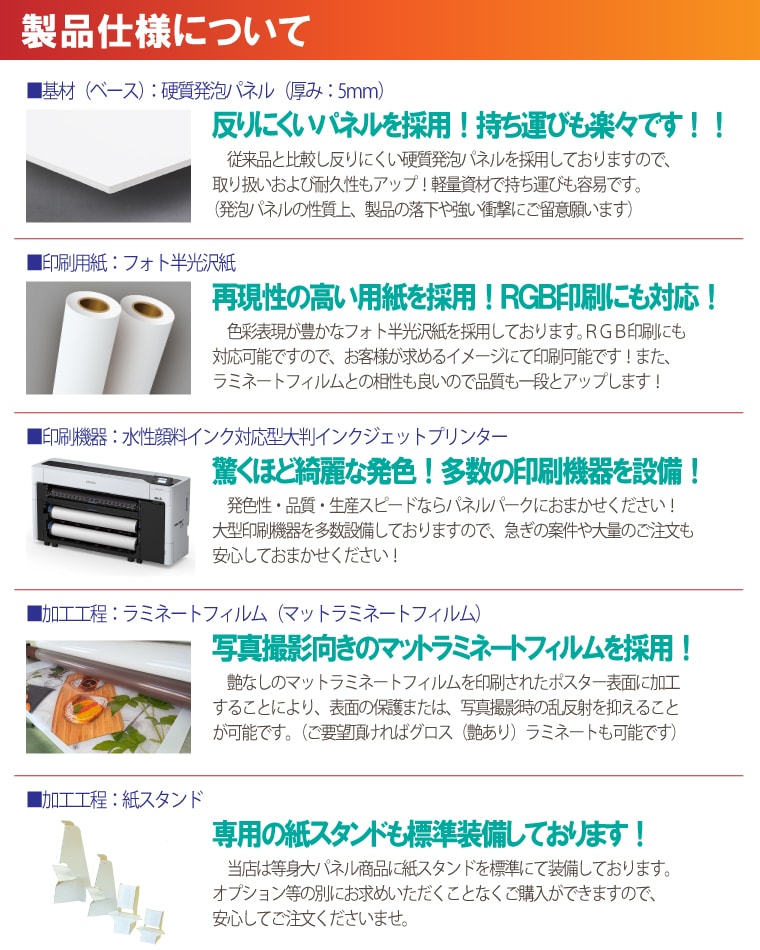 等身大パネル印刷商品のご紹介｜パネル印刷・作成が激安の【パネル