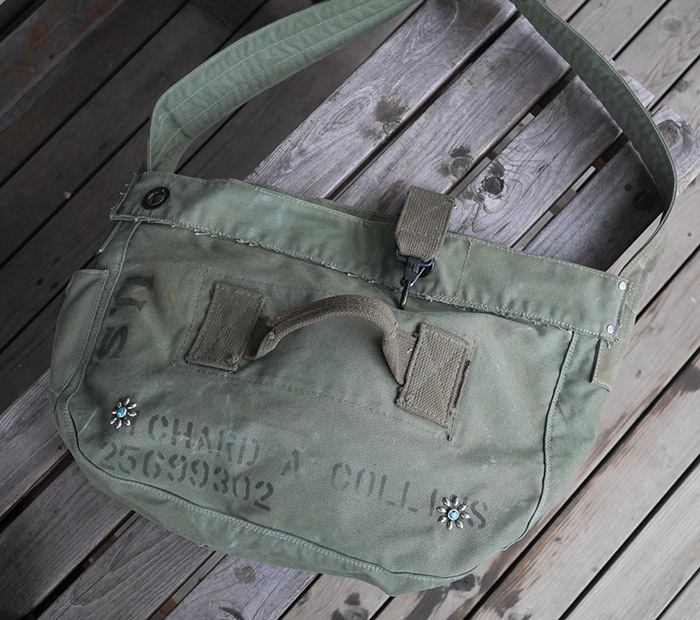 IrregulaR by ZIP STEVENSON Vintage Military Shoulder Bag #18 / Khaki