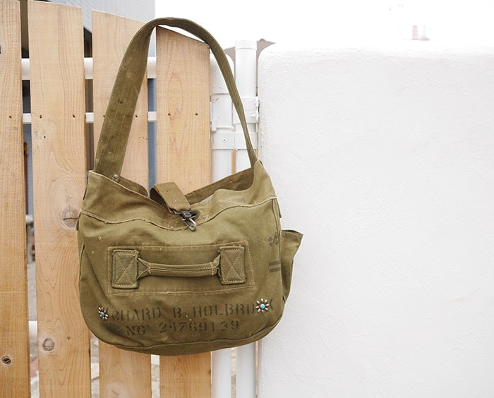 New Arrivals】Vintage Military Shoulder Bag / Khaki