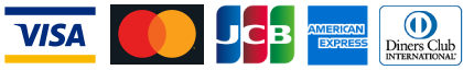 Visa,MasterCard,JCB,AMERICAN EXPRESS,Diners