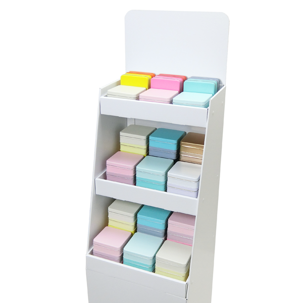 【専用】スクエア缶　4点 缶製品スクエア缶(60個)｜パッケージ・展示台の通販-売り場職人