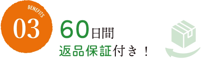 60日間返品保証付き！