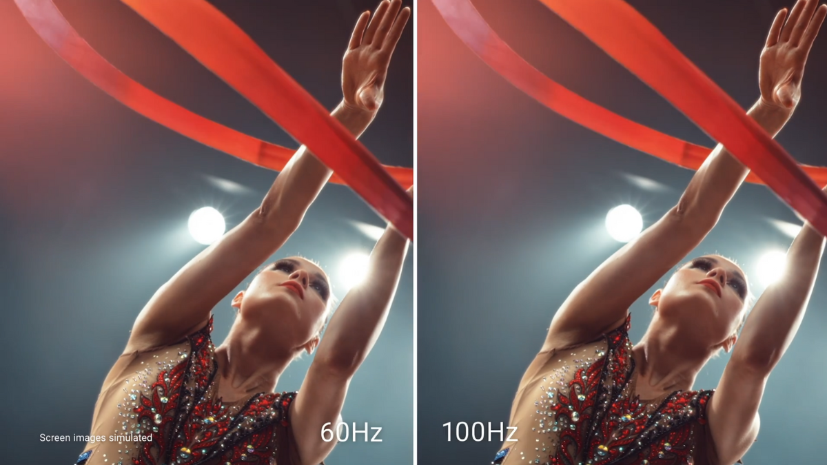 100Hzリフレッシュレート