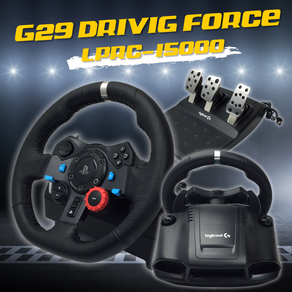 【中古】Logicool G29 Driving Force ハンドル コントローラー：本格的なレースゲームを、もっとリアルに楽しもう！