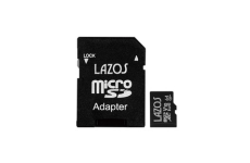 Lazos | ラソス L-B64MSD10-U3V10 microSDHC 64GB UHS-I U3 V10 calss10 ドライブレコーダー向け高耐久カード