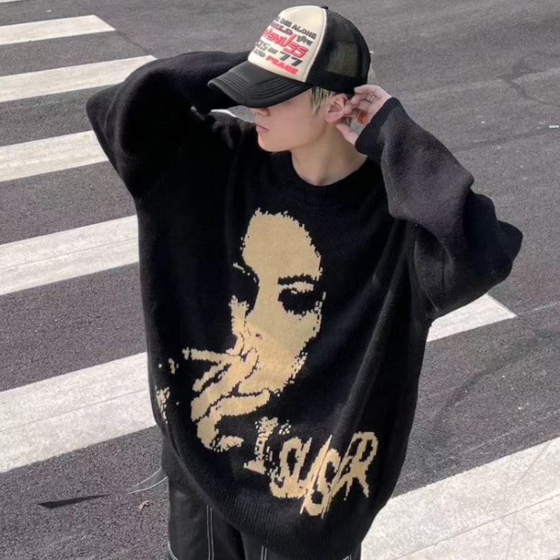 SMOKING SLASHERニットセーター PCTOKYO Mサイズ pctokyo SMOKING SLASHERニットM