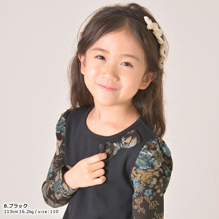 トップス 長袖カットソー Tシャツ ロンt 子供 女の子 子ども服