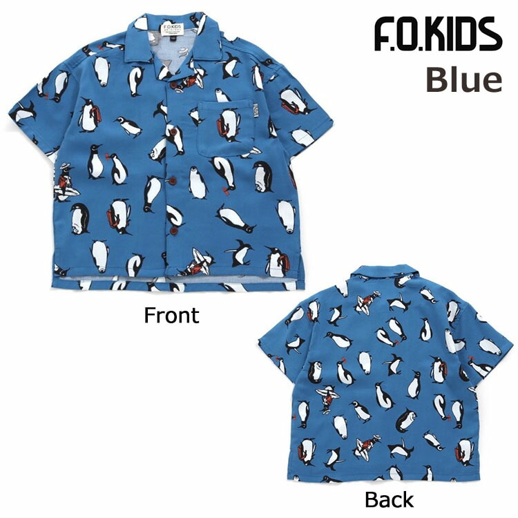 F.O.KIDS エフオーキッズ アロハシャツ ペンギン バナナ スペース 宇宙