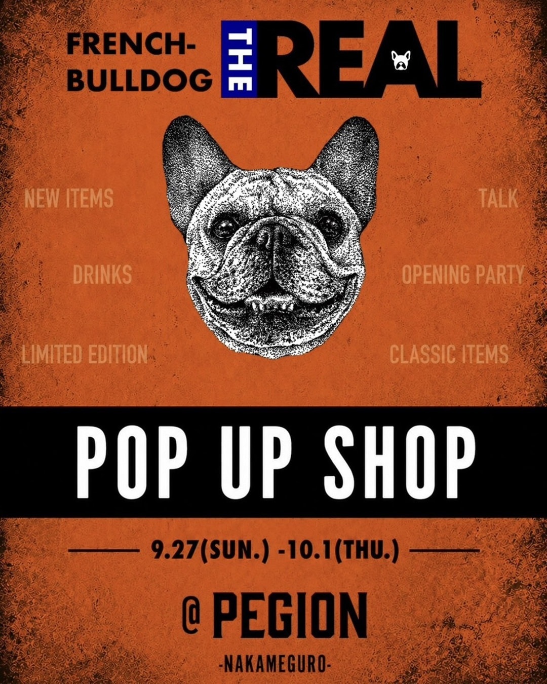 FRENCH BULLDOG THE REAL POP-UP SHOP