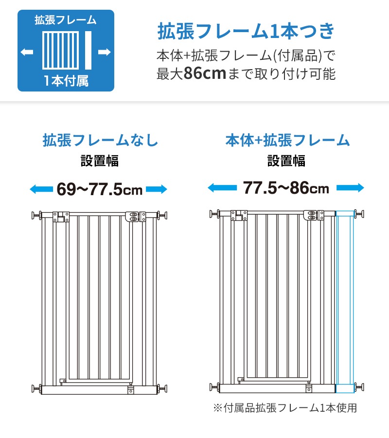 Petselect by Nihonikuji 公式オンラインショップペットセレクト 公式オンラインショップ | 大切なペットへ、ベビー品質の贈り物  PetSelect by 日本育児 | ◇ペットゲート セーフティ ペットゲート ハイ 高さ100cm 屋内用 大型犬対応 拡張フレーム1本付属 室内用  幅69 ...