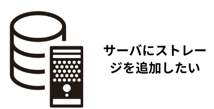 サーバーにストレージを追加したい