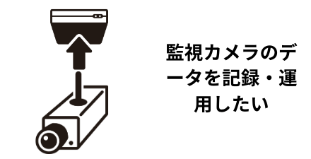 監視カメラのデータを記録・運用したい