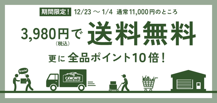 年末年始 3,980円で送料無料
